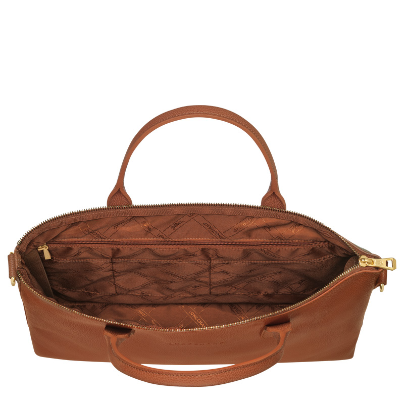 Pasta Longchamp Le Foulonné S Briefcase Masculino Caramel | LC-GORJ7178