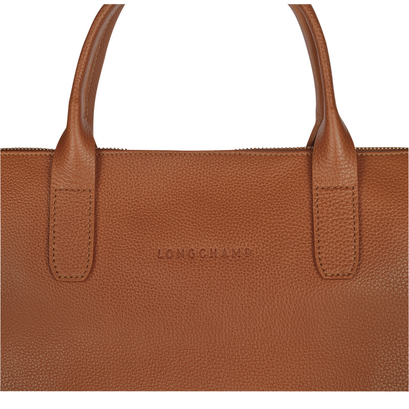 Pasta Longchamp Le Foulonné S Briefcase Masculino Caramel | LC-GORJ7178