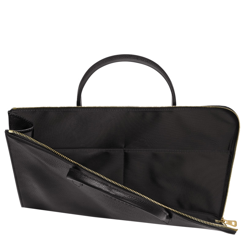 Pasta Longchamp Le Foulonné S Briefcase Masculino Pretas | LC-YBKD8661