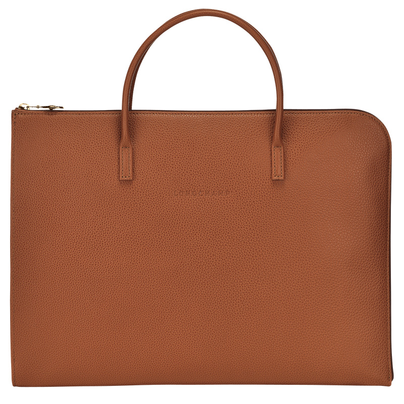 Pasta Longchamp Le Foulonné S Briefcase Masculino Caramel | LC-PWTE2871