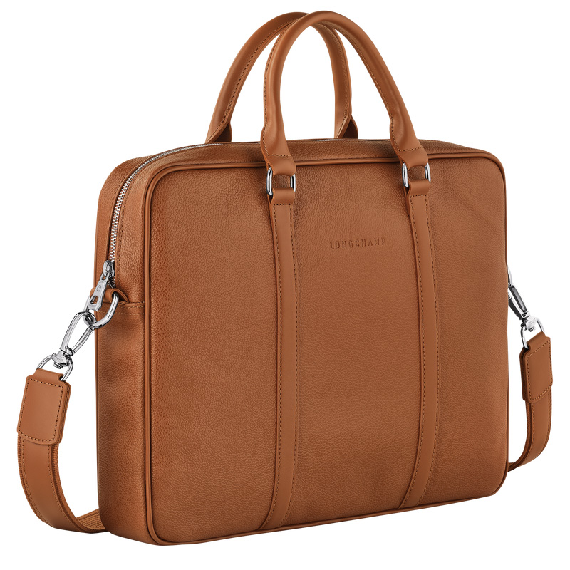 Pasta Longchamp Le Foulonné XS Briefcase Feminino Caramel | LC-DKGM4490