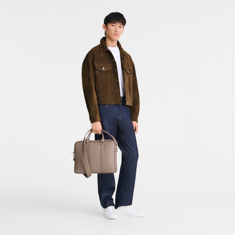 Pasta Longchamp Le Foulonné XS Briefcase Masculino Turtledove | LC-MHTY8094