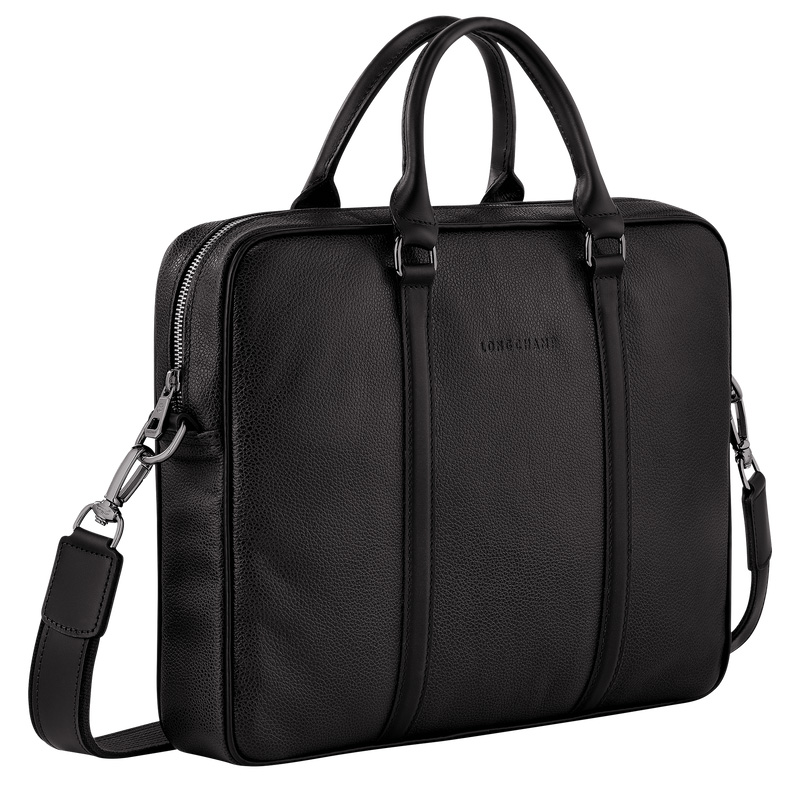 Pasta Longchamp Le Foulonné XS Briefcase Masculino Pretas | LC-QZRQ6518