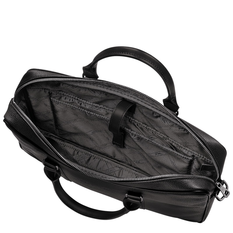 Pasta Longchamp Le Foulonné XS Briefcase Masculino Pretas | LC-QZRQ6518