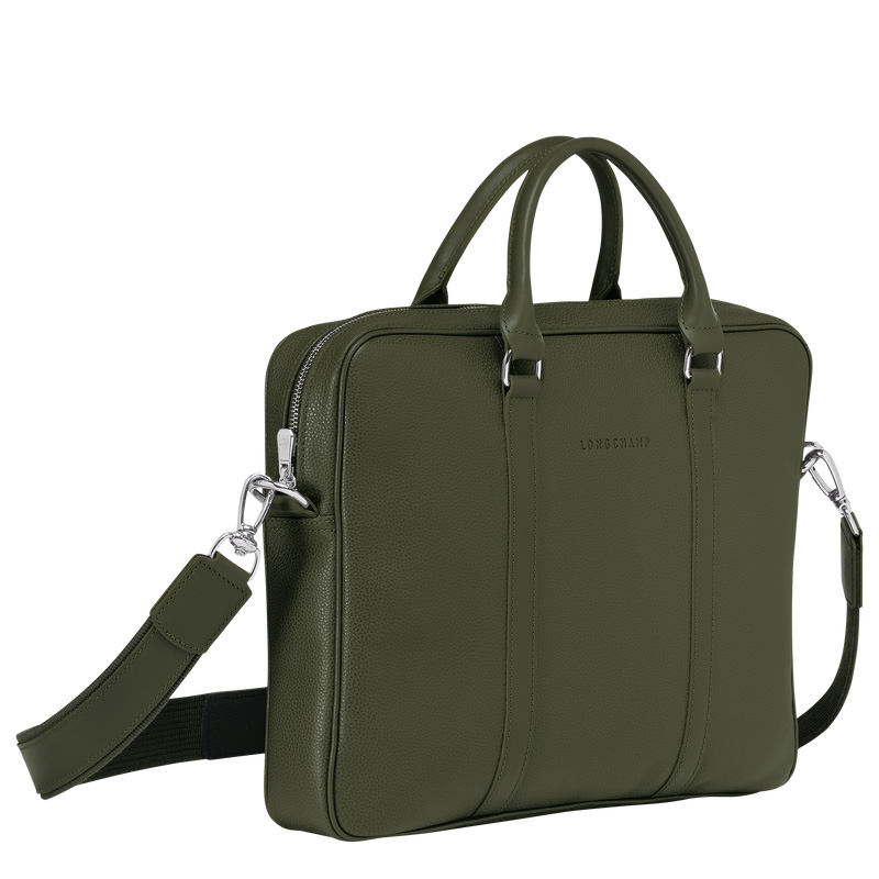 Pasta Longchamp Le Foulonné XS Briefcase Masculino Caqui | LC-EPSO7510