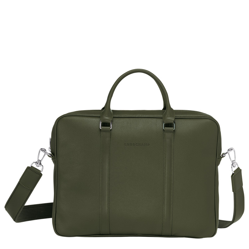 Pasta Longchamp Le Foulonné XS Briefcase Masculino Caqui | LC-EPSO7510