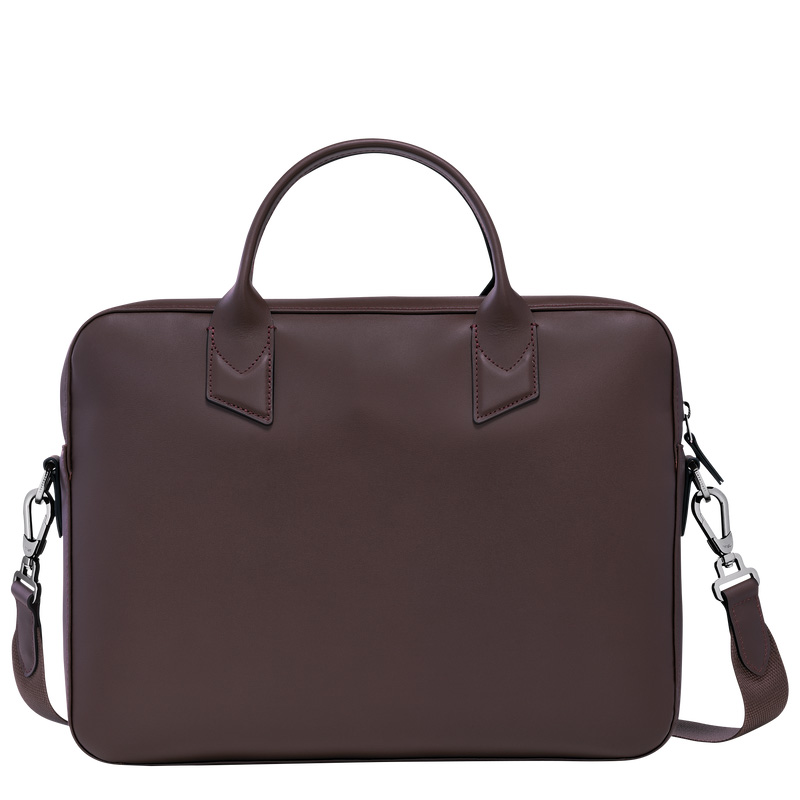Pasta Longchamp sur Seine Briefcase Masculino Mocha | LC-PFYZ3386