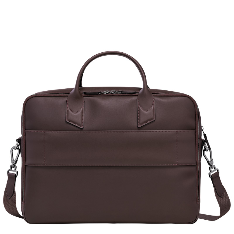 Pasta Longchamp sur Seine M Briefcase Masculino Mocha | LC-YTOE6790