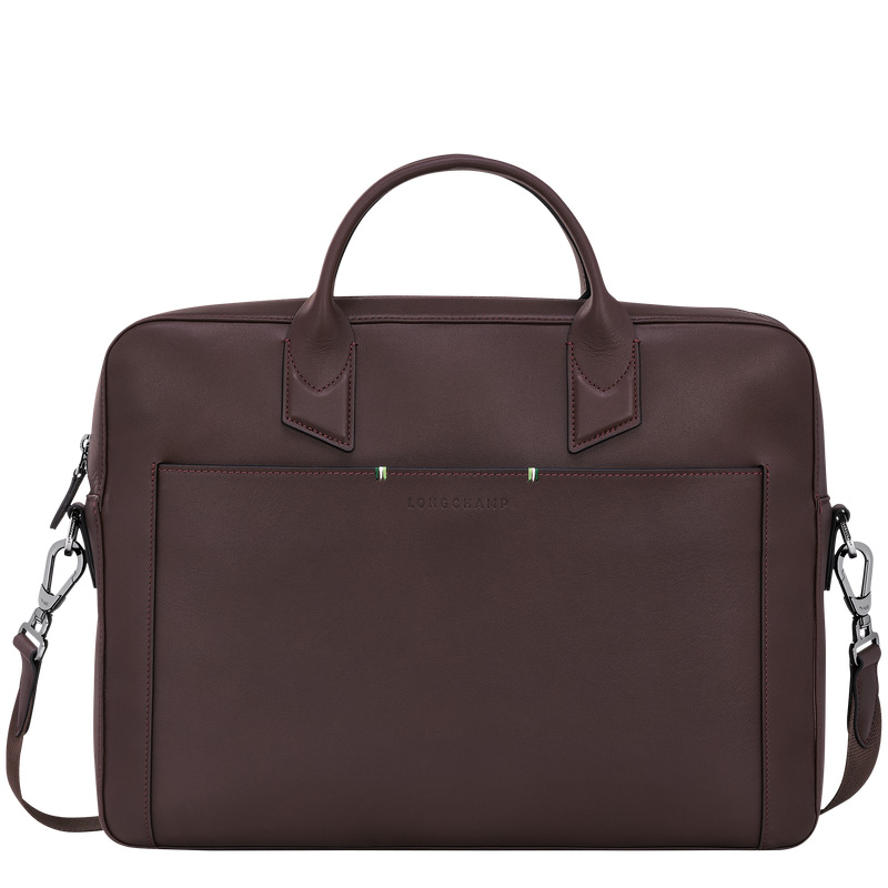 Pasta Longchamp sur Seine M Briefcase Masculino Mocha | LC-YTOE6790