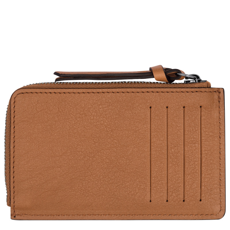 Porta Cartão Longchamp 3D Card holder Feminino Natural | LC-JNAR3300