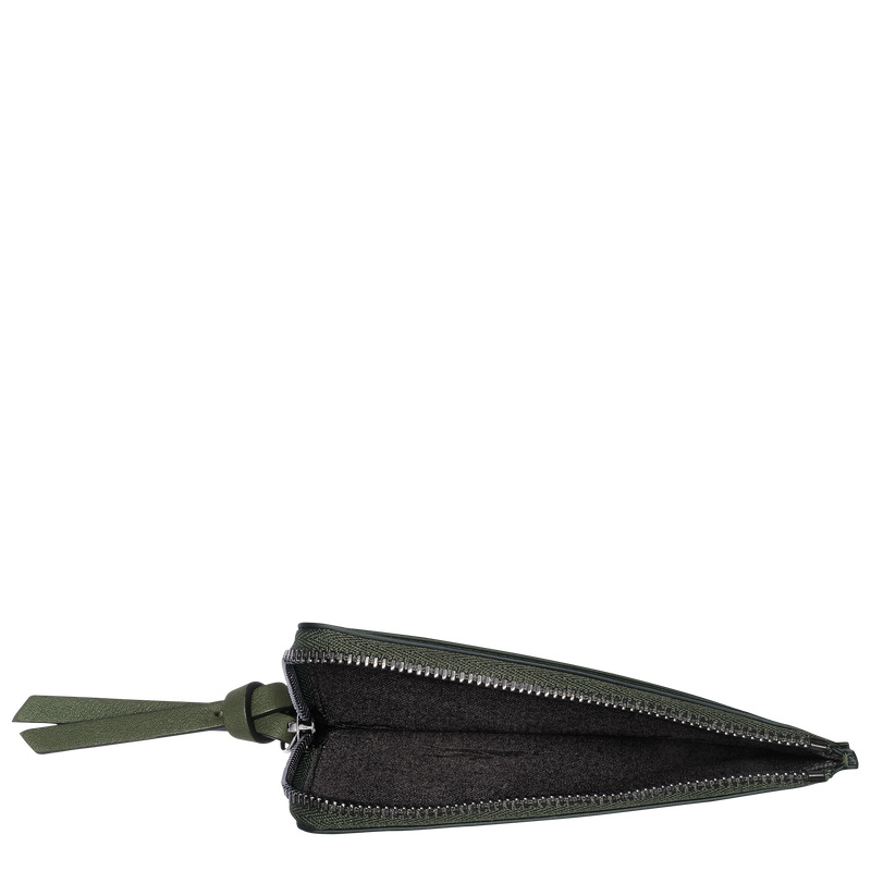 Porta Cartão Longchamp 3D Card holder Feminino Caqui | LC-SZVI9170