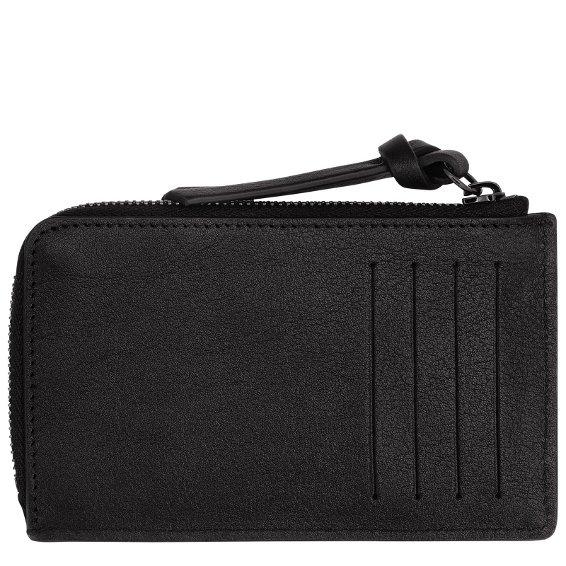 Porta Cartão Longchamp 3D Card holder Masculino Pretas | LC-QKCR6358