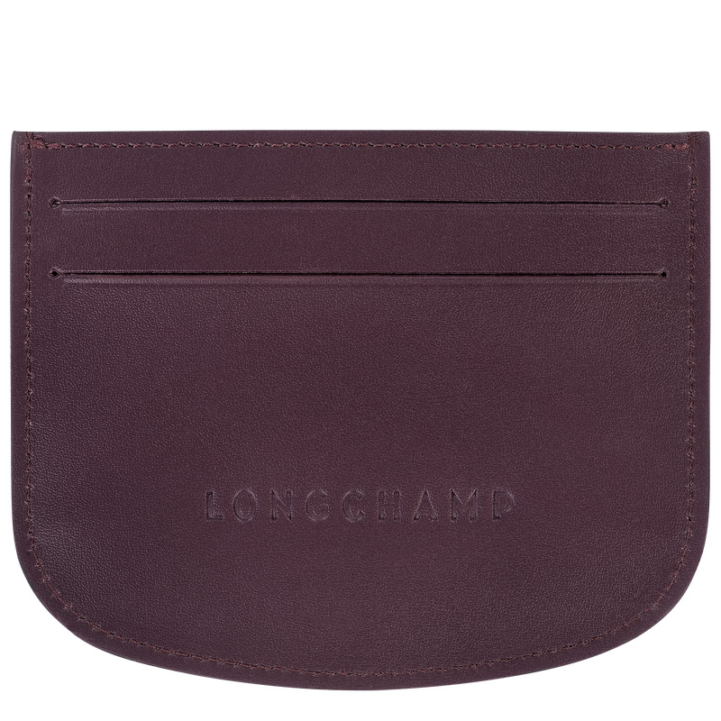Porta Cartão Longchamp Épure Card holder Feminino Eggplant | LC-QLWA6343