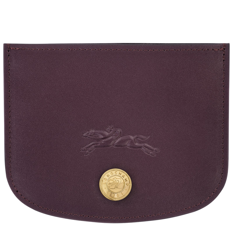 Porta Cartão Longchamp Épure Card holder Feminino Eggplant | LC-QLWA6343