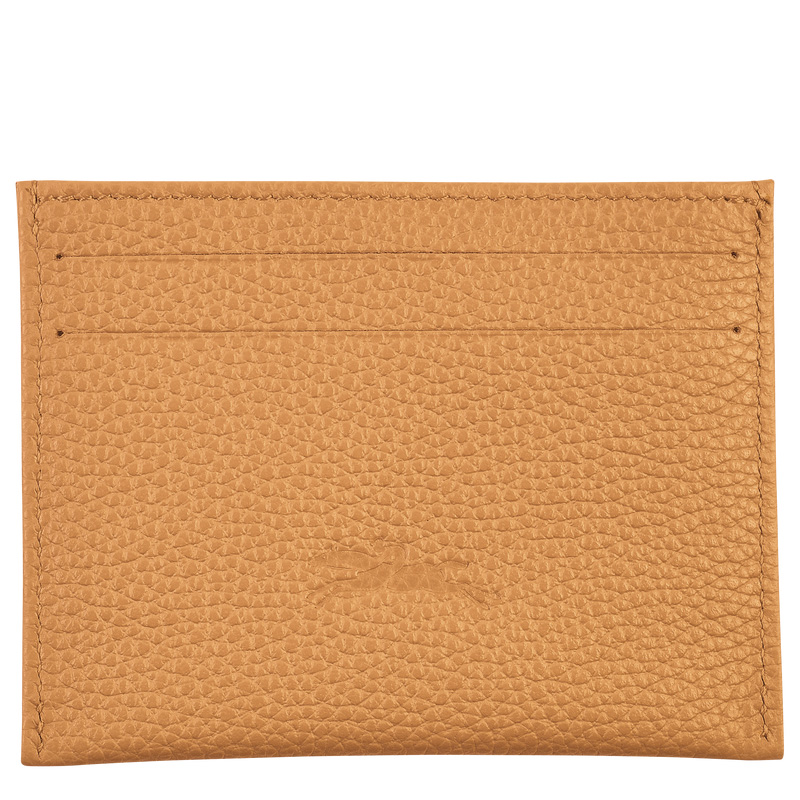Porta Cartão Longchamp Le Foulonné Card holder Feminino Walnut | LC-ICSK5299