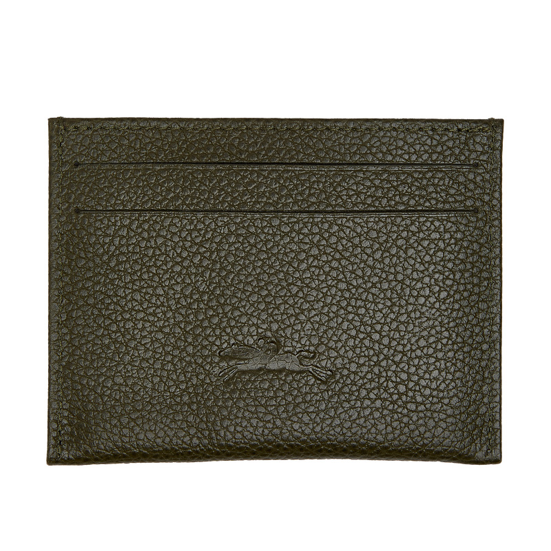 Porta Cartão Longchamp Le Foulonné Card holder Feminino Caqui | LC-NIZU2410