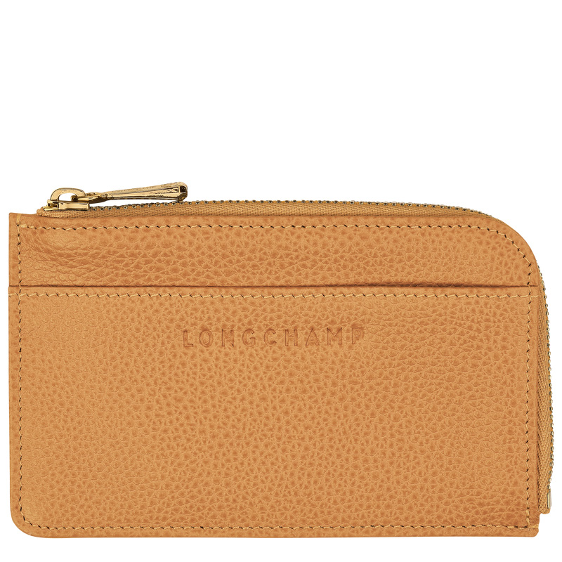 Porta Cartão Longchamp Le Foulonné Card holder Feminino Walnut | LC-CDAL9989