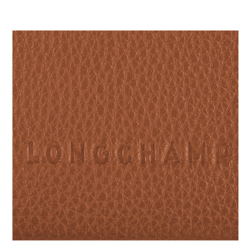 Porta Cartão Longchamp Le Foulonné Card holder Feminino Caramel | LC-DEAQ6541