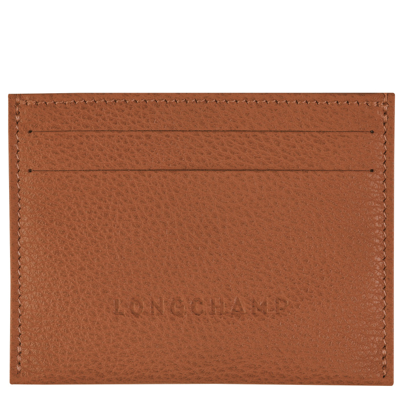 Porta Cartão Longchamp Le Foulonné Card holder Feminino Caramel | LC-DEAQ6541