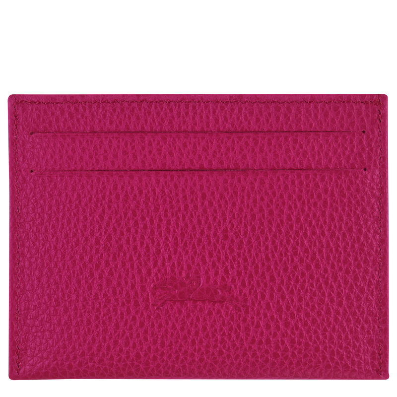 Porta Cartão Longchamp Le Foulonné Card holder Feminino Beetroot | LC-DBTR8375