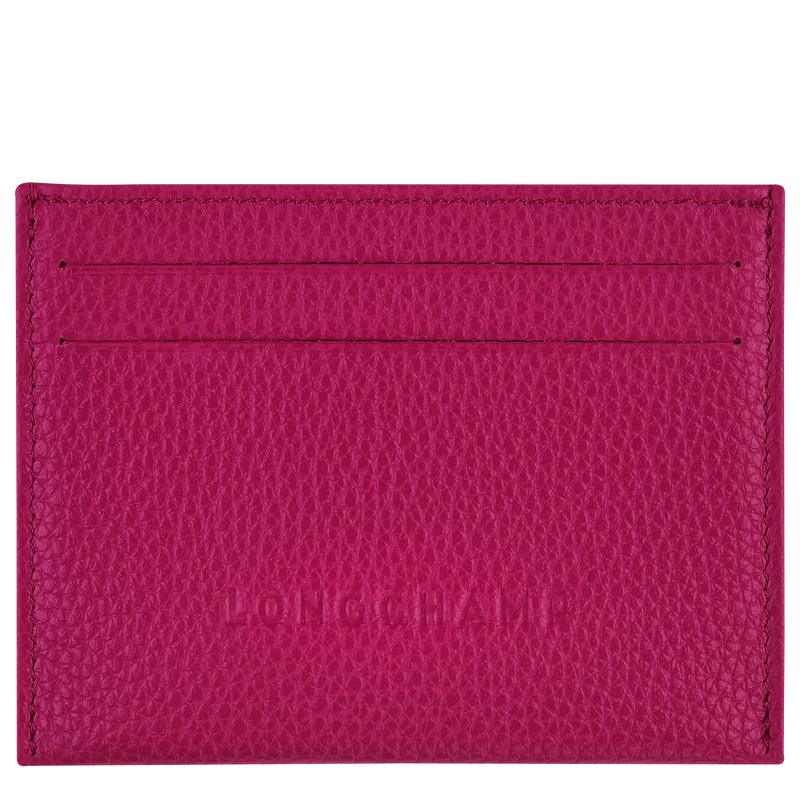 Porta Cartão Longchamp Le Foulonné Card holder Feminino Beetroot | LC-DBTR8375