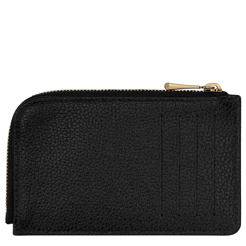 Porta Cartão Longchamp Le Foulonné Card holder Feminino Pretas | LC-GIOC3478