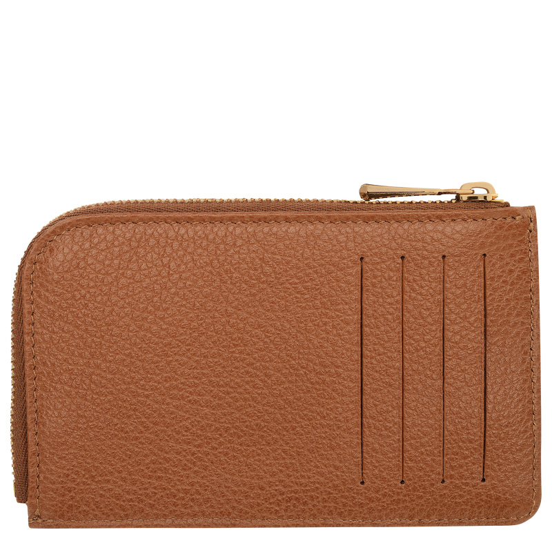 Porta Cartão Longchamp Le Foulonné Card holder Feminino Caramel | LC-IWMM8285