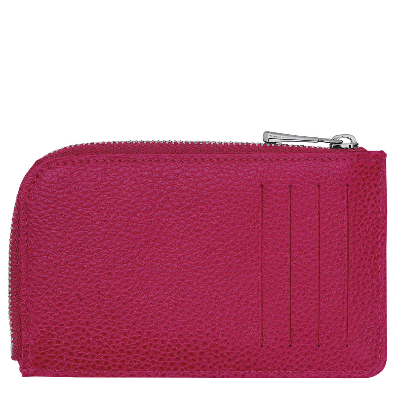 Porta Cartão Longchamp Le Foulonné Card holder Feminino Beetroot | LC-DDTT9473