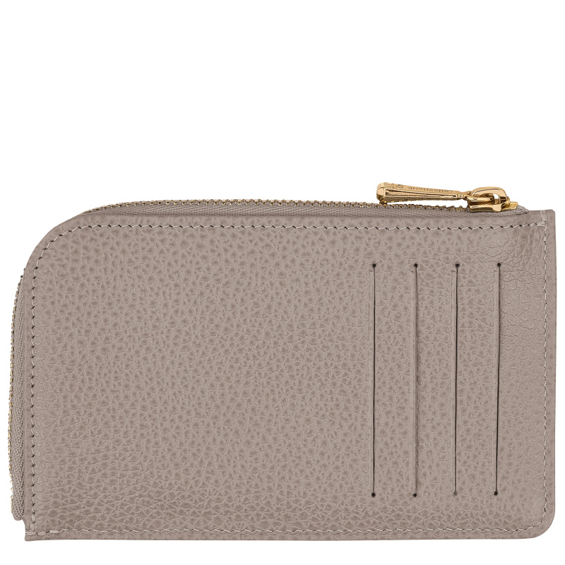 Porta Cartão Longchamp Le Foulonné Card holder Feminino Turtledove | LC-VASI1772