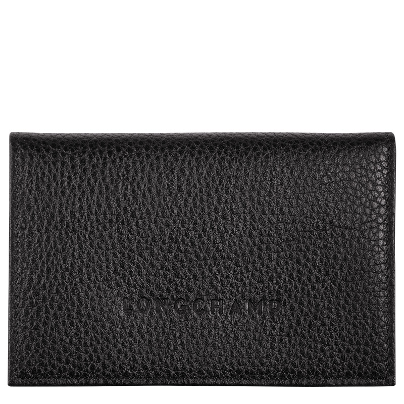 Porta Cartão Longchamp Le Foulonné Card holder Feminino Pretas | LC-JLXM8268