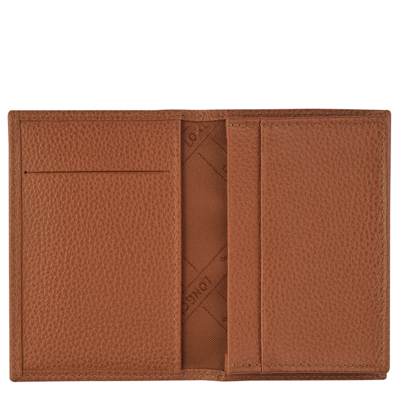 Porta Cartão Longchamp Le Foulonné Card holder Feminino Caramel | LC-GWPP1240