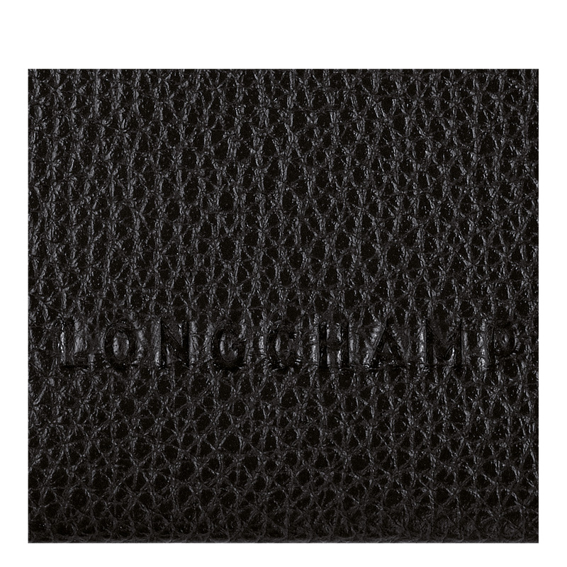 Porta Cartão Longchamp Le Foulonné Card holder Masculino Pretas | LC-ISVB5793