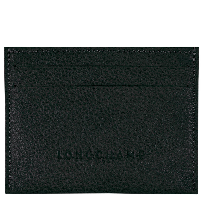 Porta Cartão Longchamp Le Foulonné Card holder Masculino Pretas | LC-ISVB5793