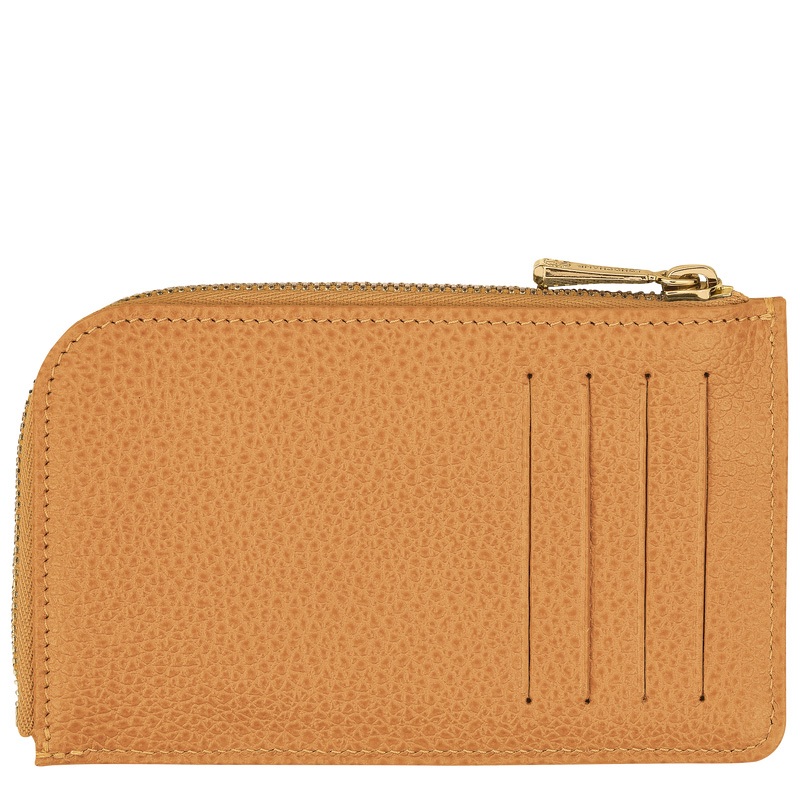 Porta Cartão Longchamp Le Foulonné Card holder Masculino Walnut | LC-RJRA9496