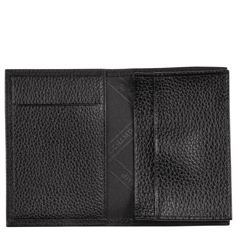 Porta Cartão Longchamp Le Foulonné Card holder Masculino Pretas | LC-ETQL1605