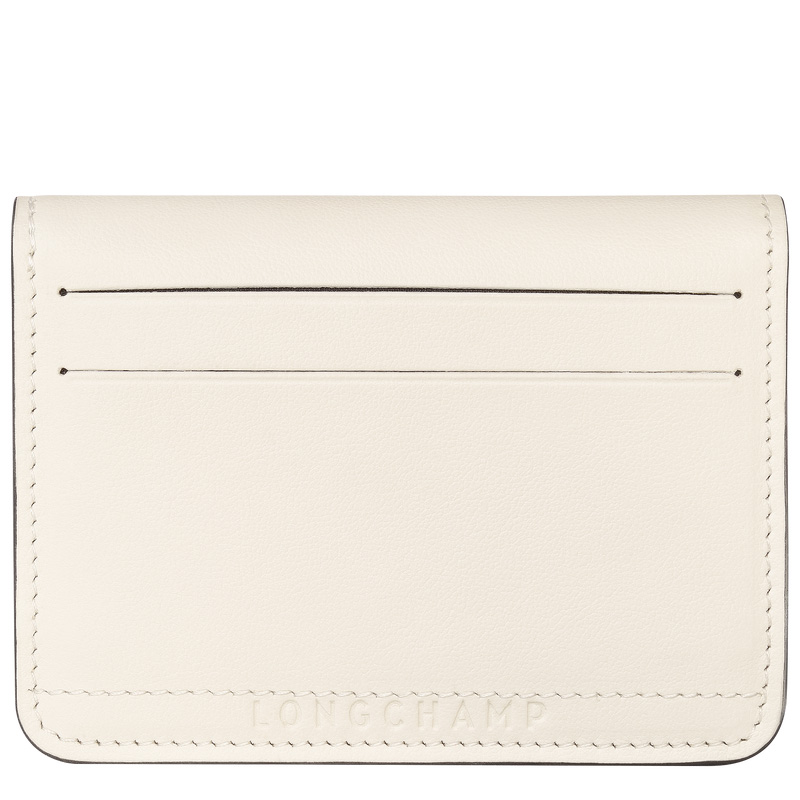 Porta Cartão Longchamp Le Pliage Xtra Card holder Feminino Ecru | LC-ERXK1279