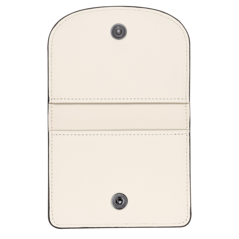 Porta Cartão Longchamp Le Pliage Xtra Card holder Feminino Ecru | LC-ERXK1279