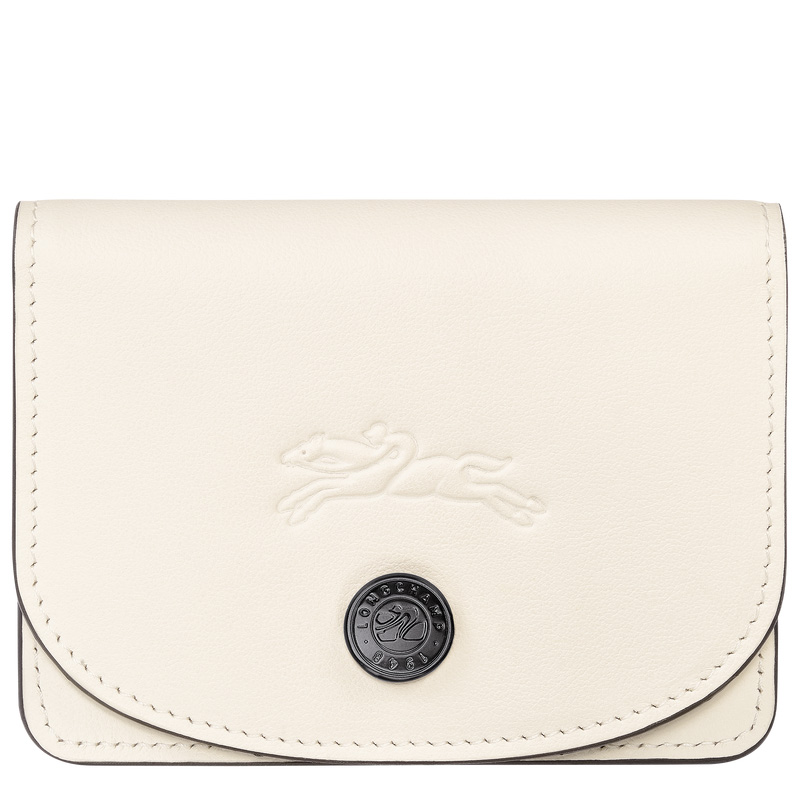 Porta Cartão Longchamp Le Pliage Xtra Card holder Masculino Ecru | LC-HJEI5815