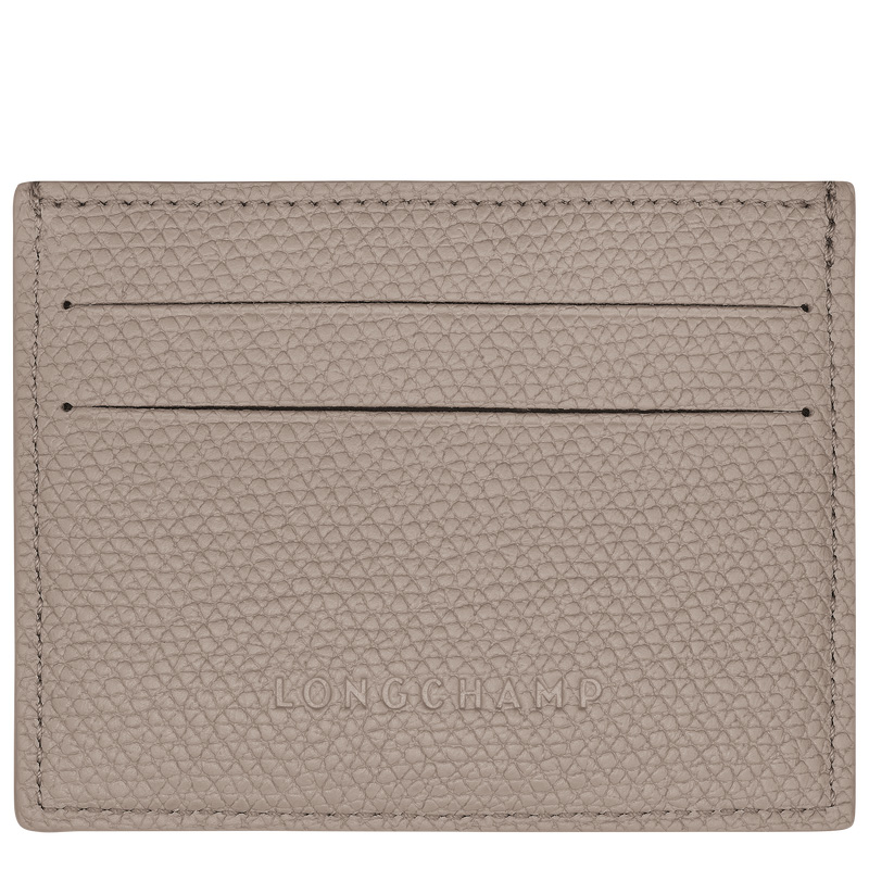 Porta Cartão Longchamp Le Roseau Card holder Feminino Clay | LC-XJWJ2828