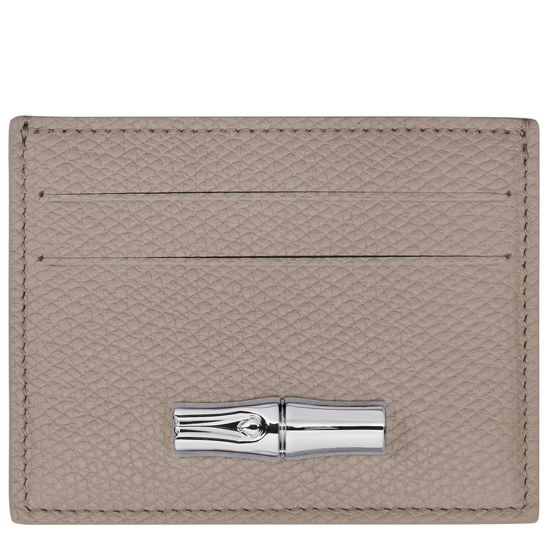 Porta Cartão Longchamp Le Roseau Card holder Feminino Clay | LC-XJWJ2828