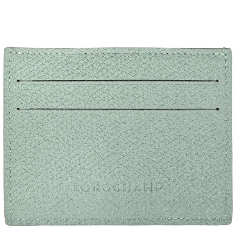 Porta Cartão Longchamp Le Roseau Card holder Feminino Celadon | LC-RGHG5055