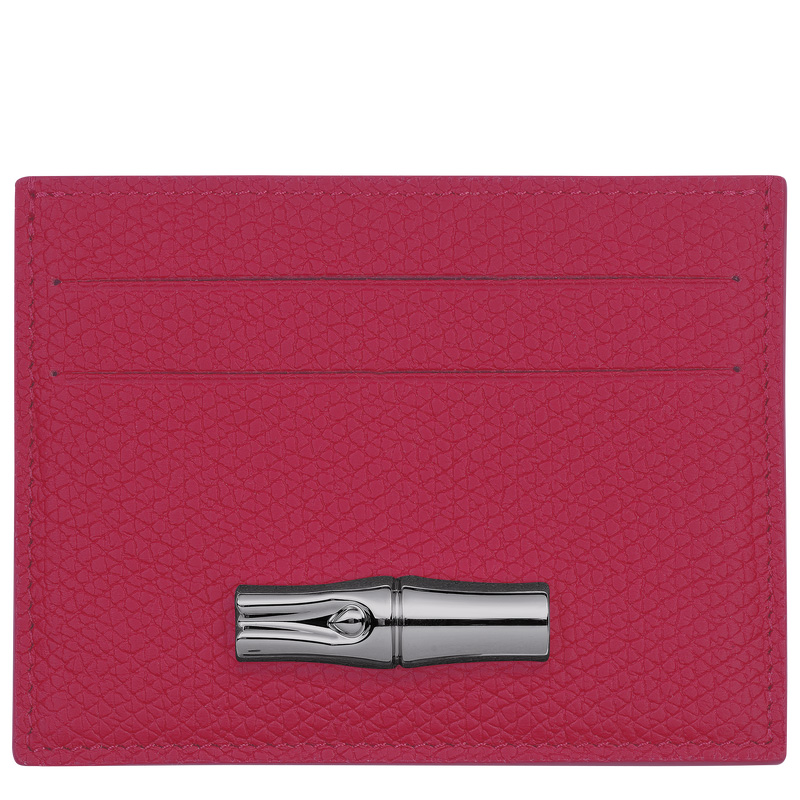 Porta Cartão Longchamp Le Roseau Card holder Feminino Beetroot | LC-GEWE0358