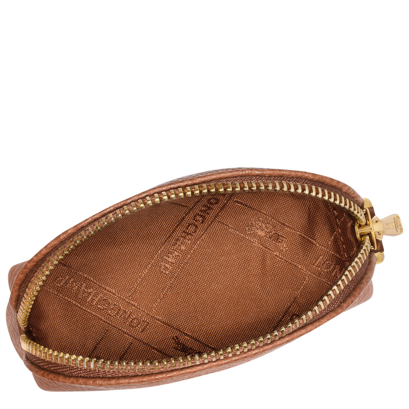 Porta Moedas Longchamp Le Foulonné Coin purse Feminino Caramel | LC-OPWS8558