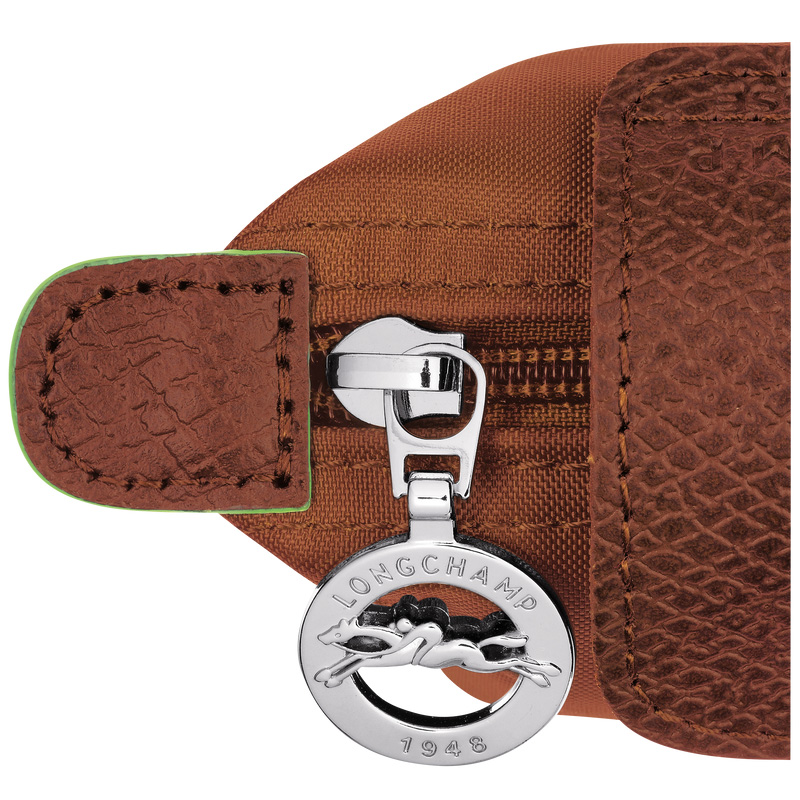 Porta Moedas Longchamp Le Pliage Green Coin purse Masculino Cognac | LC-JGSU6480