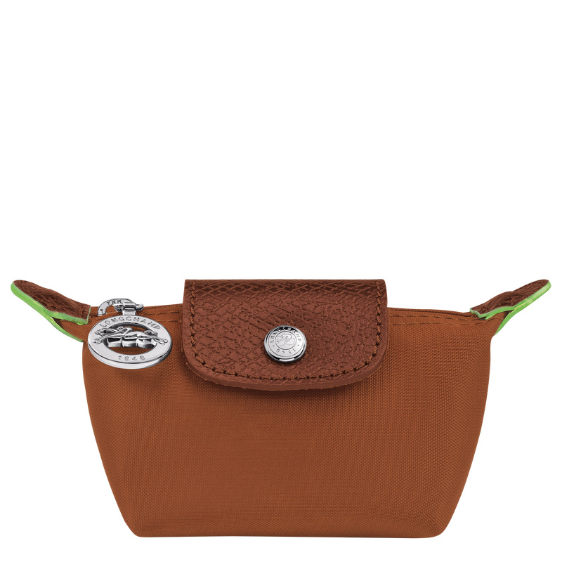 Porta Moedas Longchamp Le Pliage Green Coin purse Masculino Cognac | LC-JGSU6480