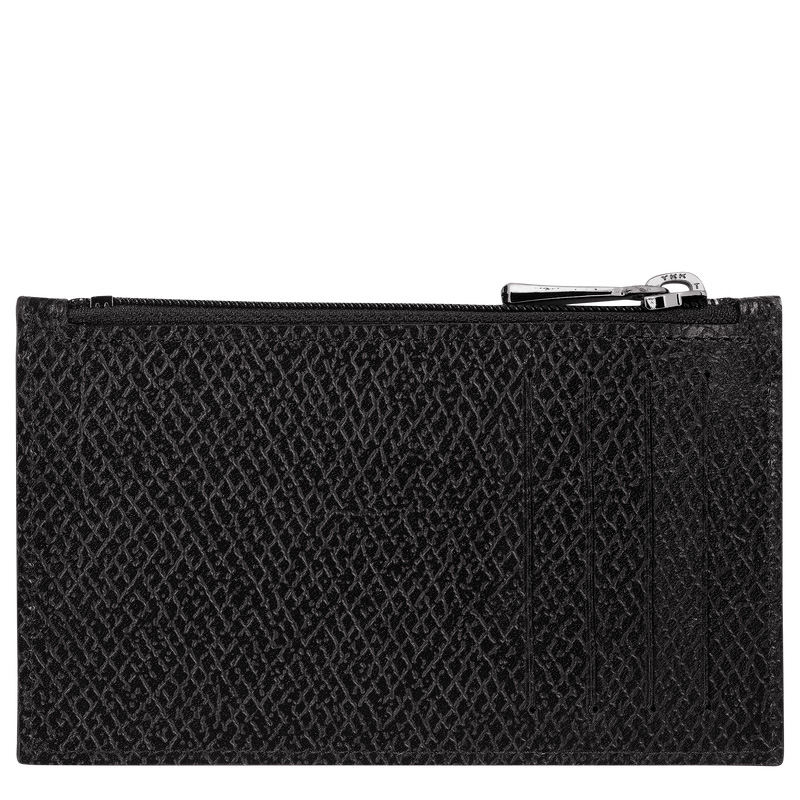 Porta Moedas Longchamp Le Roseau Essential Coin purse Feminino Pretas | LC-MGLM3922