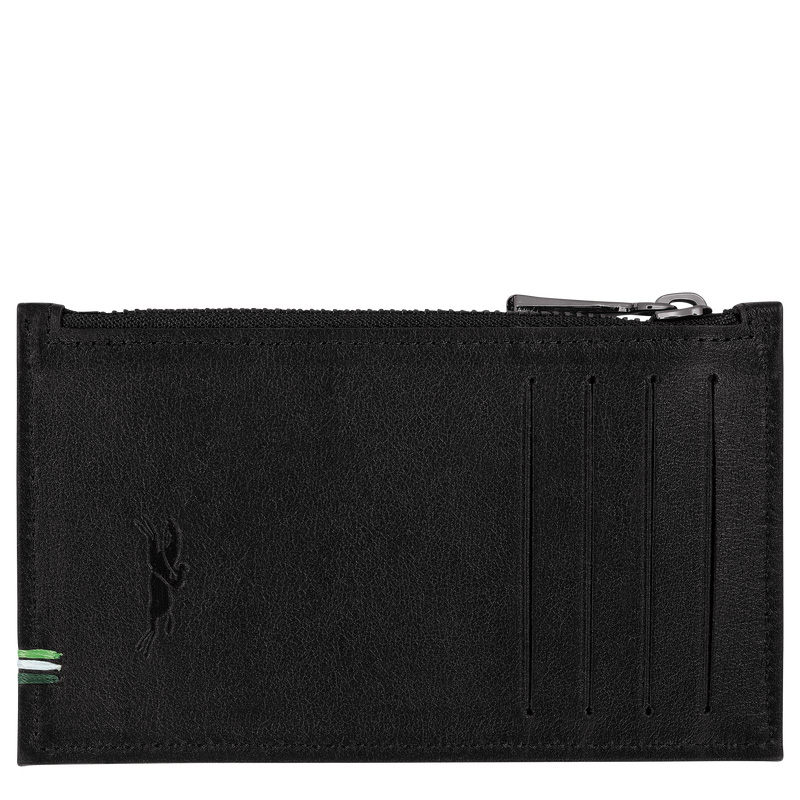 Porta Moedas Longchamp sur Seine Coin purse Masculino Pretas | LC-BLYA5183