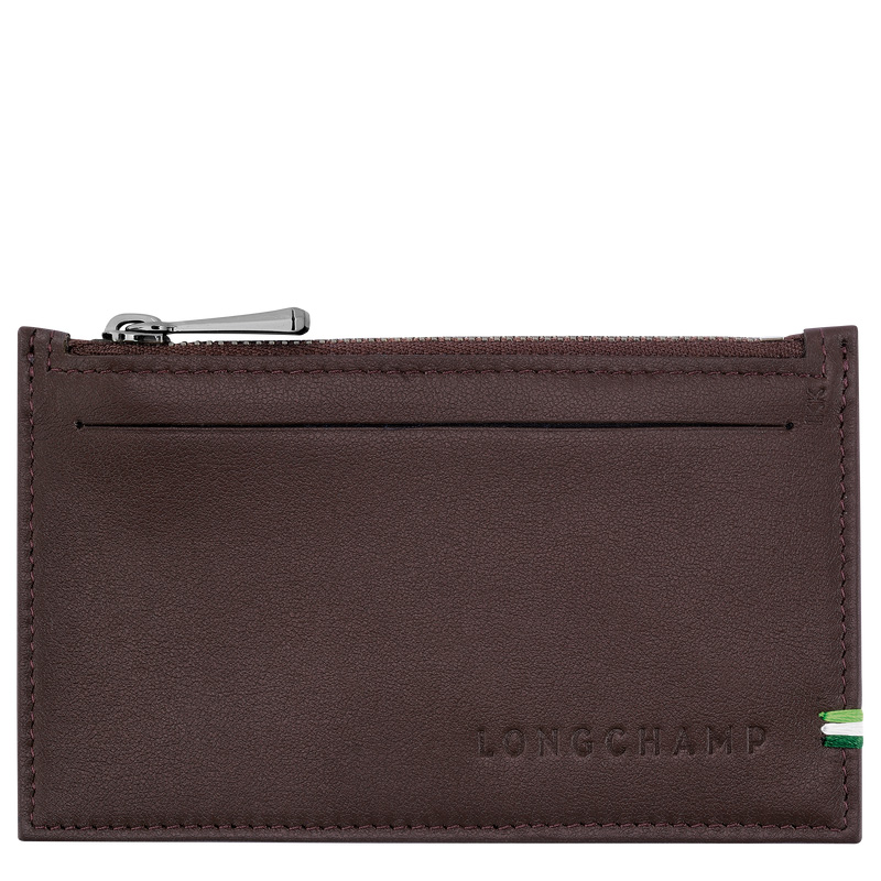 Porta Moedas Longchamp sur Seine Coin purse Masculino Mocha | LC-QGWF4387