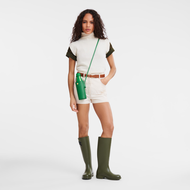 Pouches Longchamp Épure Bottle holder Feminino Verdes | LC-WRNE5916