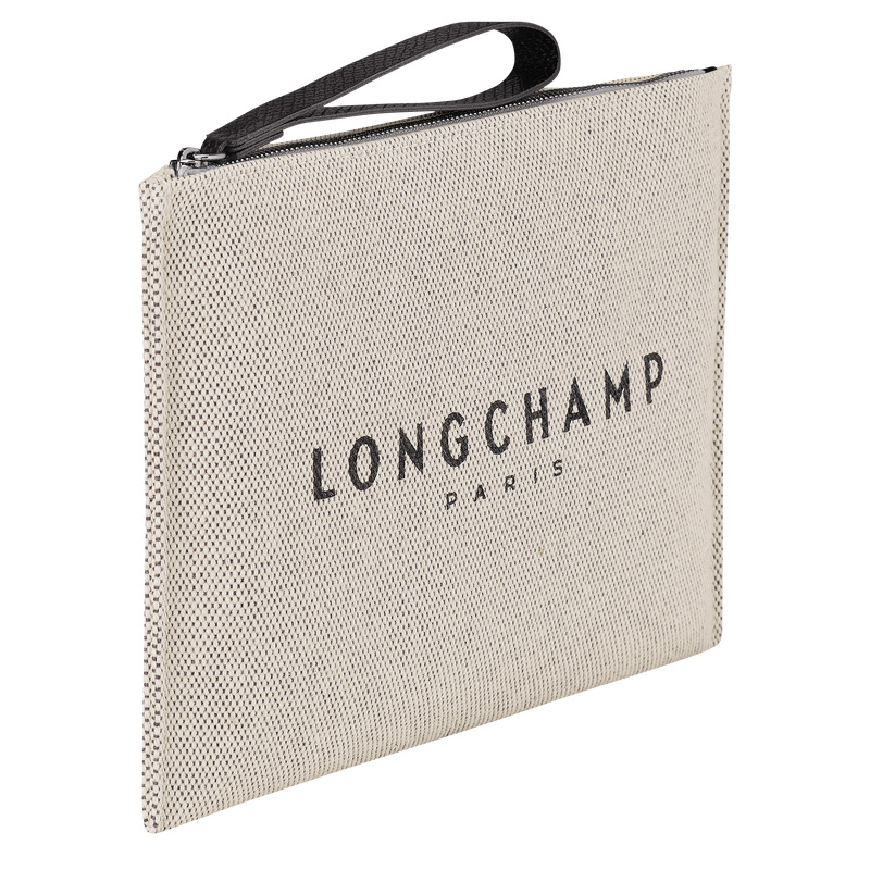 Pouches Longchamp Essential Pouch Feminino Ecru | LC-YRKD9527